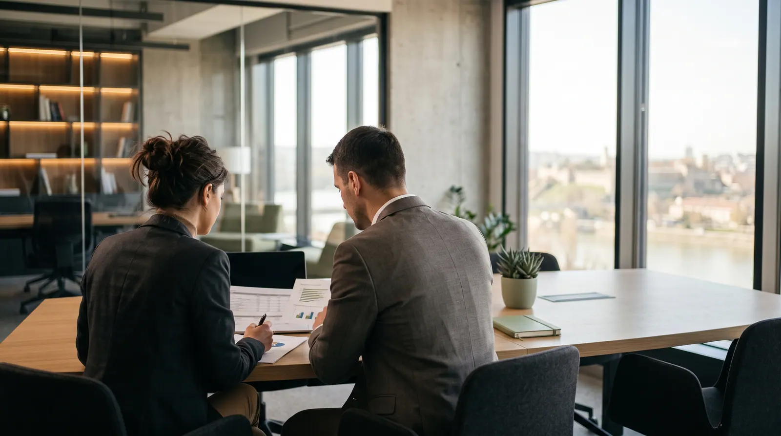 Consulting team in a working session