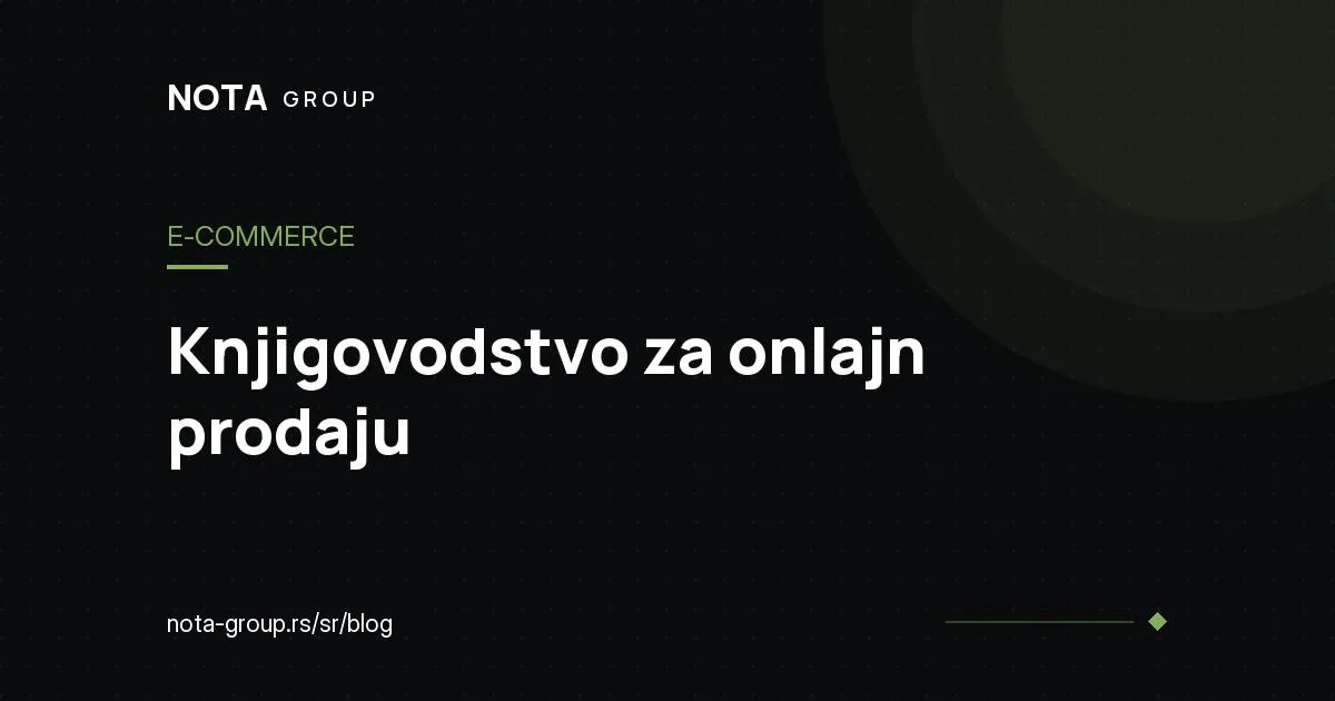 Knjigovodstvo za e-commerce, brend grafika NOTA GROUP