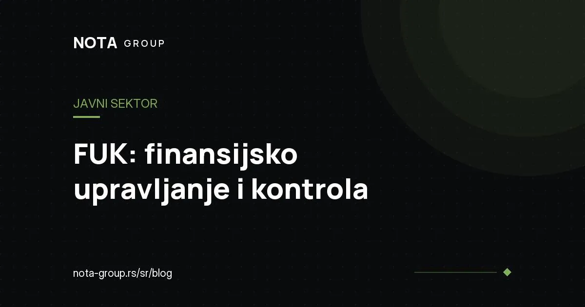 FUK za javni sektor, brend grafika NOTA GROUP